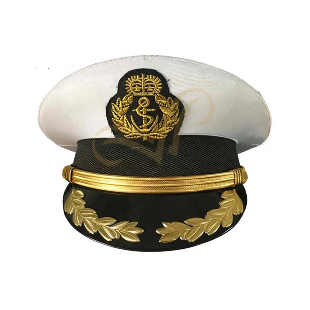 OEM ODM Whole Sale Top Selling Product Officer Uniform Hats With Embroidery Design