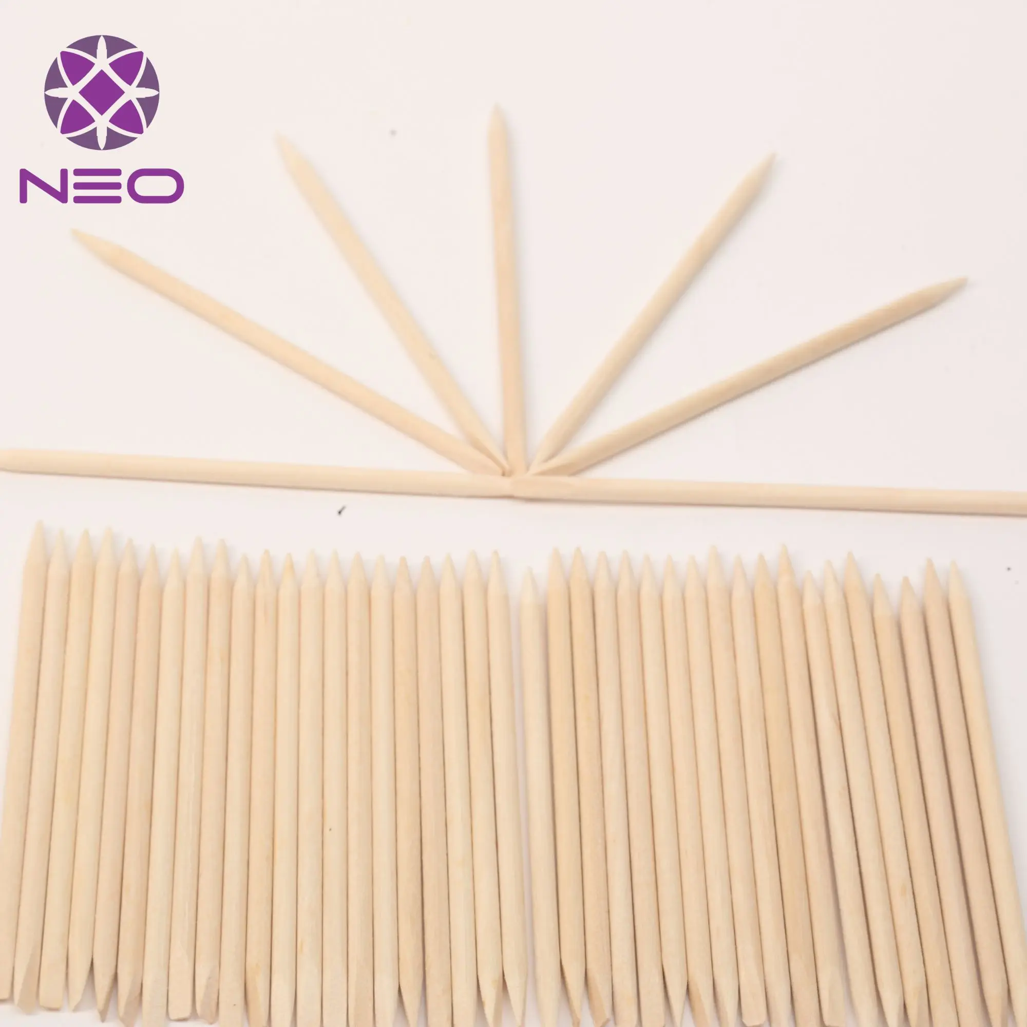 Orange Nail Pusher Disposable Nail File Orange Sticks Remover Tool For Beauty And Personal Care