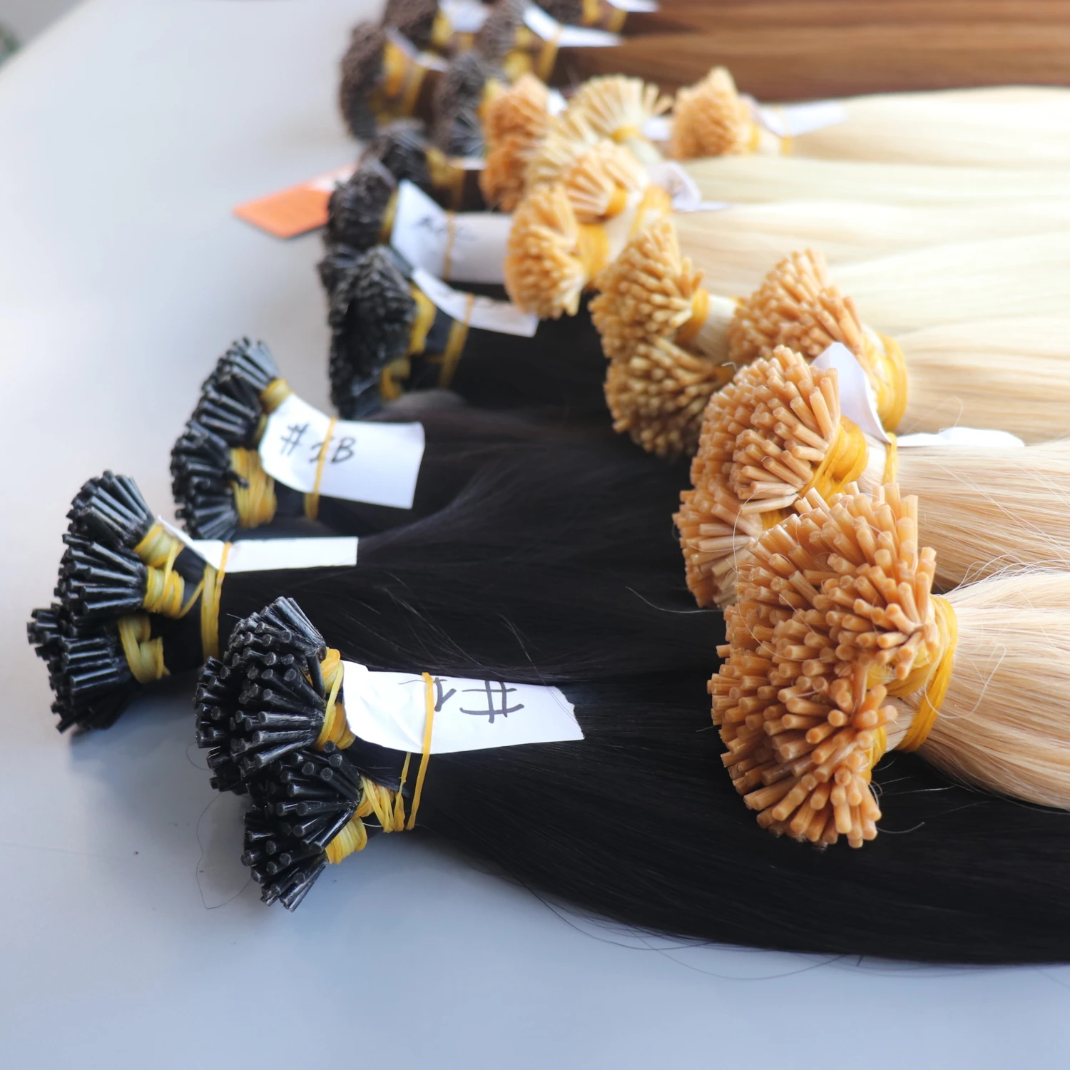 Keratin Hair I Tip Top Quality 100% Human Hair Extensions Customized Color 8-34 Inches Length Cuticle Aligned Hair