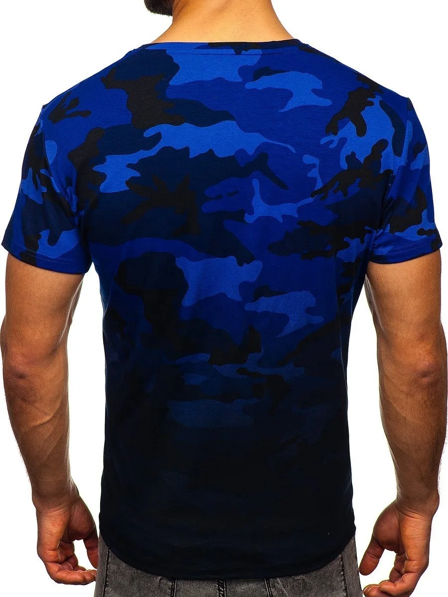 Premium Quality Camouflage T-shirts Casual Outdoor Gym Sports Fashion Fitted Short Sleeves Tshirts For Mens