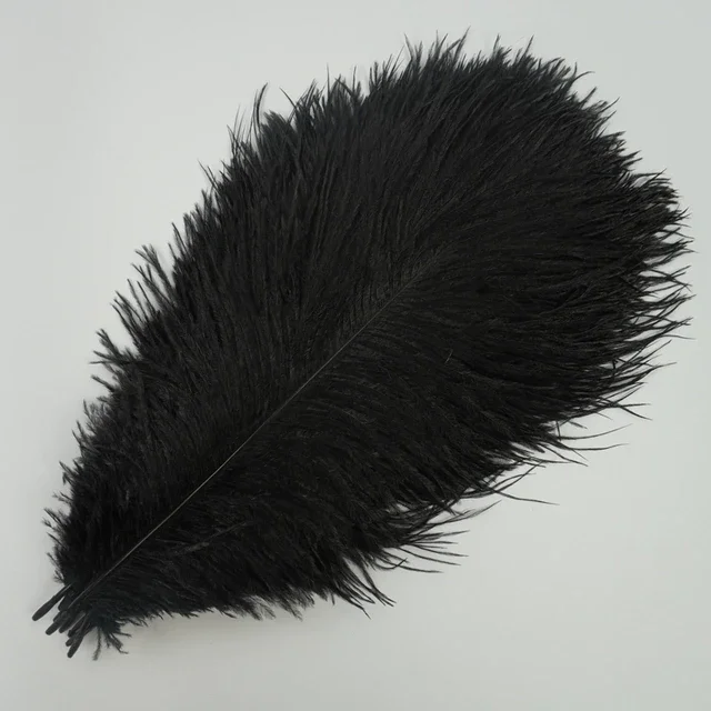 Wholesale 40-45cm black Ostrich Feathers for Vase Crafts Feather Plumes Ornaments for Wedding Party Centerpieces