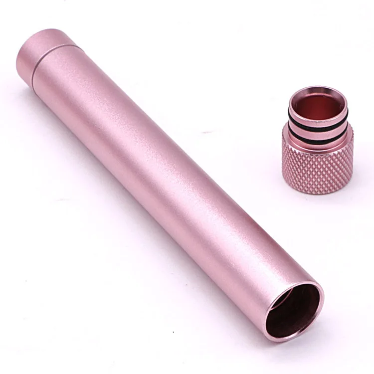 Customized CNC machining color metal storage tube container tobacco aluminum tube smoking accessories