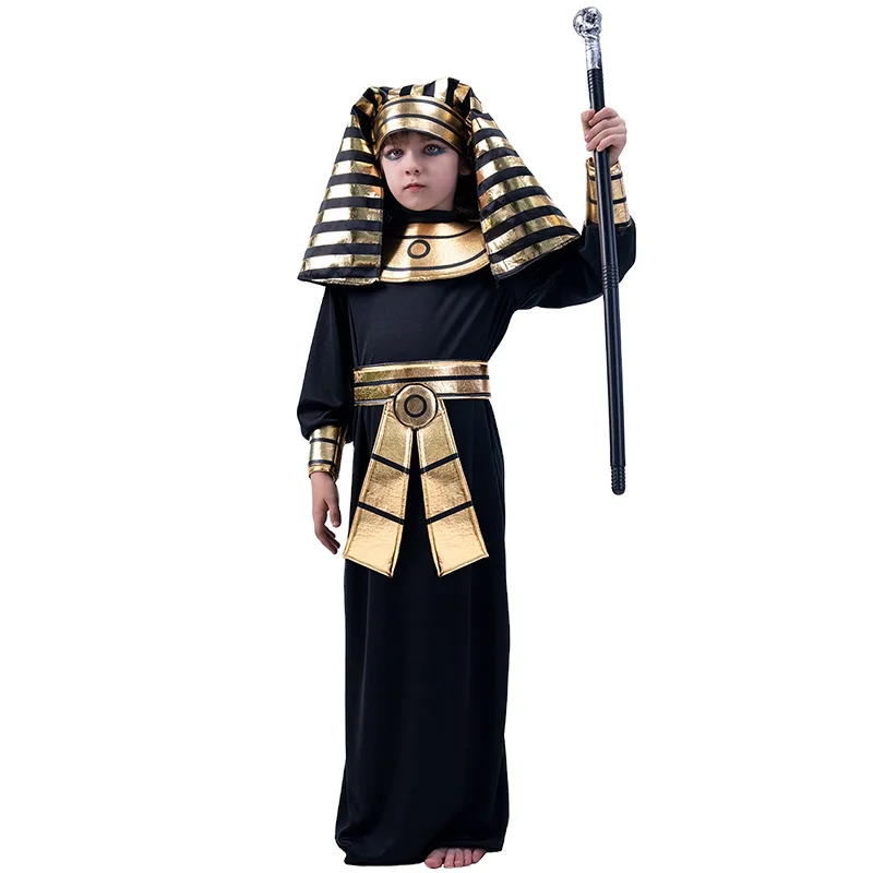 Hot Sales Halloween Egyptian Pharaoh Costumes for Kids Girl Christmas Carnival Party Princess Cosplay Costumes