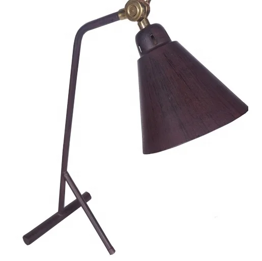 Modern Designer Adjustable Table Lamp with Cone-shaped Shade Iron Aluminum PC Body LED Light Source for Room House Decoration