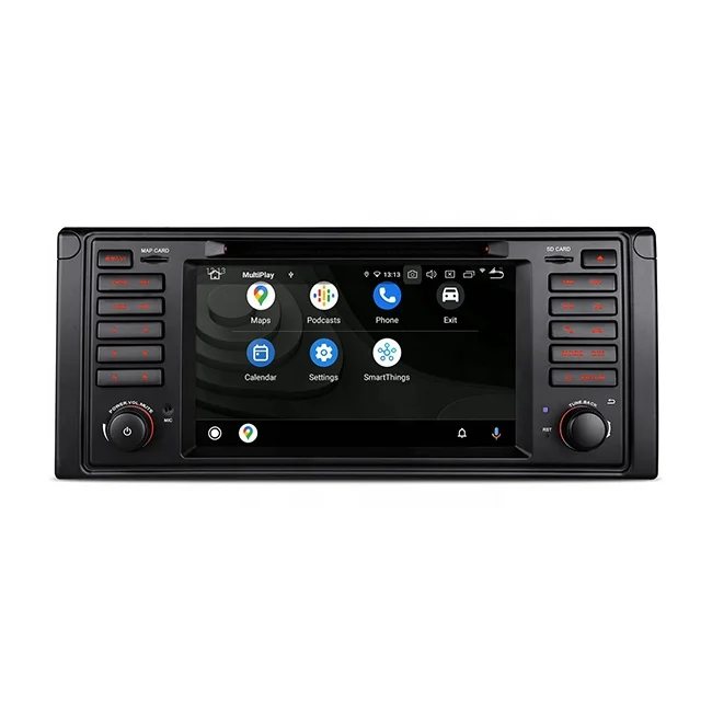 7 inch Snapdragon AI Android 12 Octa Core Car DVD Navigation Stereo with Built-in Carplay Android Auto DSP 4G LTE for BMW E39