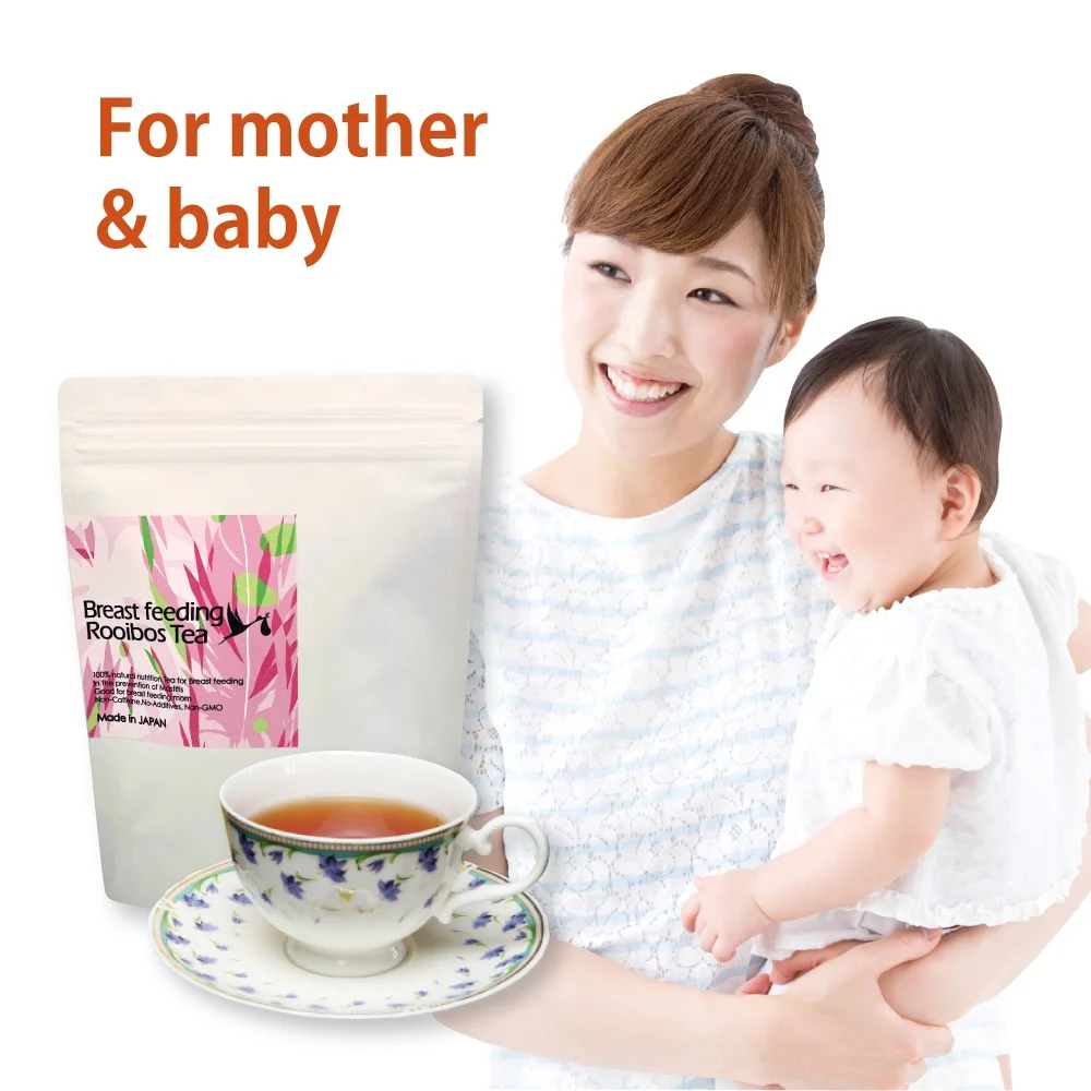 Herbal lactation red tea rooibos detox decaffeinated ice soft drink for mother & baby breast milk & pregnant woman made in japan
