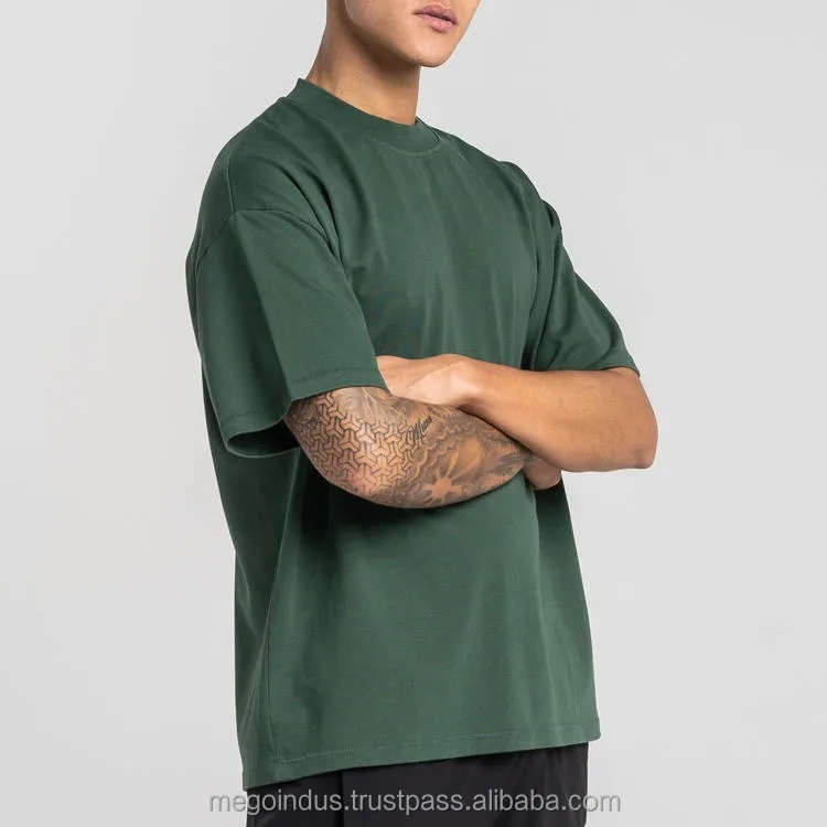 Custom High Quality  100% cotton black T shirt Heavyweight Streetwear Plan White Cotton Jersey Fabric Simple Men Plain tshirt
