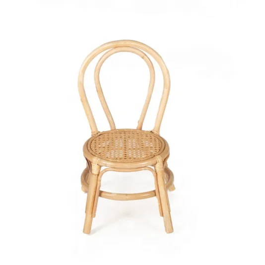 Винтажный детский стул из ротанга ручной работы оптовая продажа детская мебель