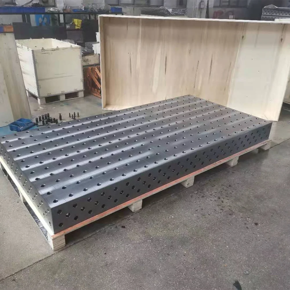 Easy Operation 3D Adjustable  Rotating Steel Casting Welding Table With 28mm 16mm Hole Diameter For Metal Welding
