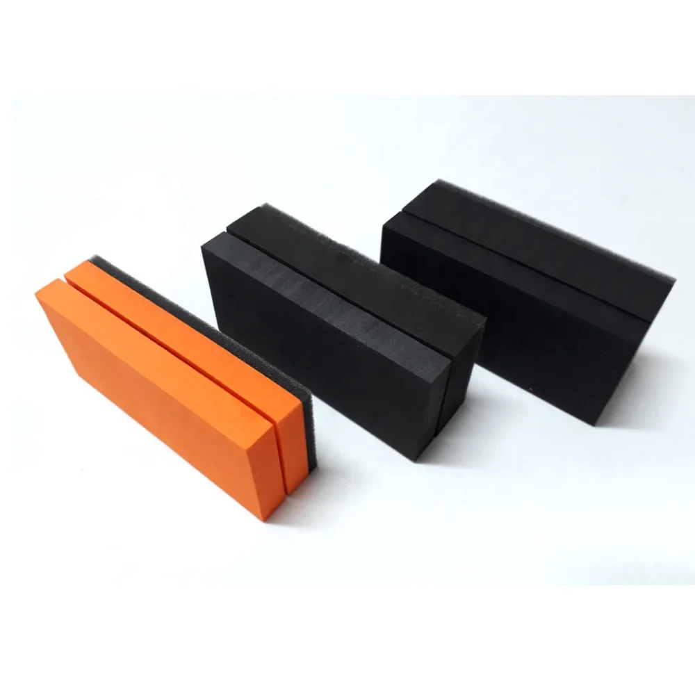UNIQUE CERAMIC COATING BLOCK EVA High Density Sponge Applicator Made in Korea with Microfiber Suede cloth
