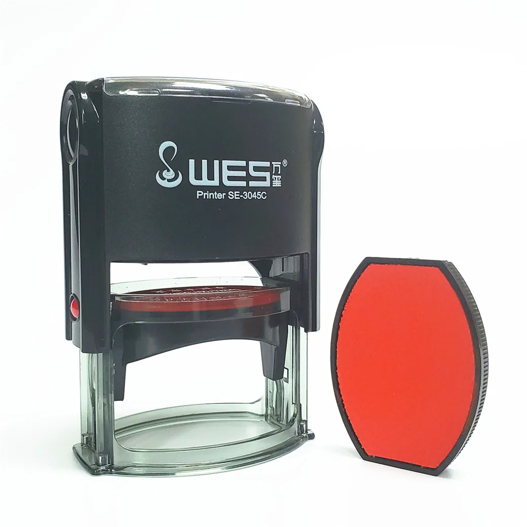 Good quality office stamp WES SE-3045 self-inking stamp custom business stamp