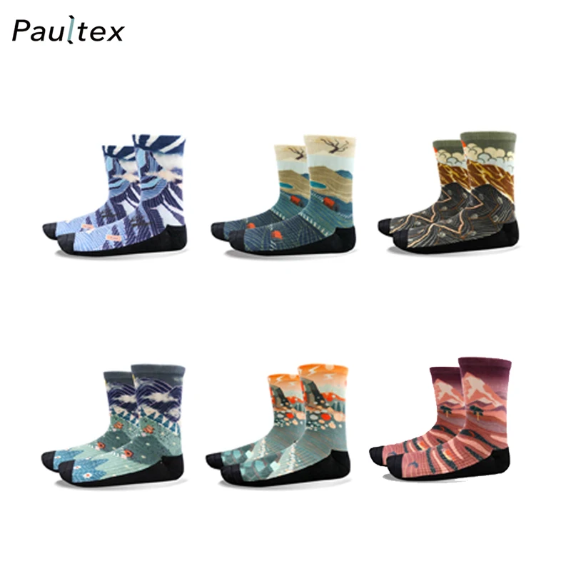 eco-friendly socks hemp with 360 rotary printing