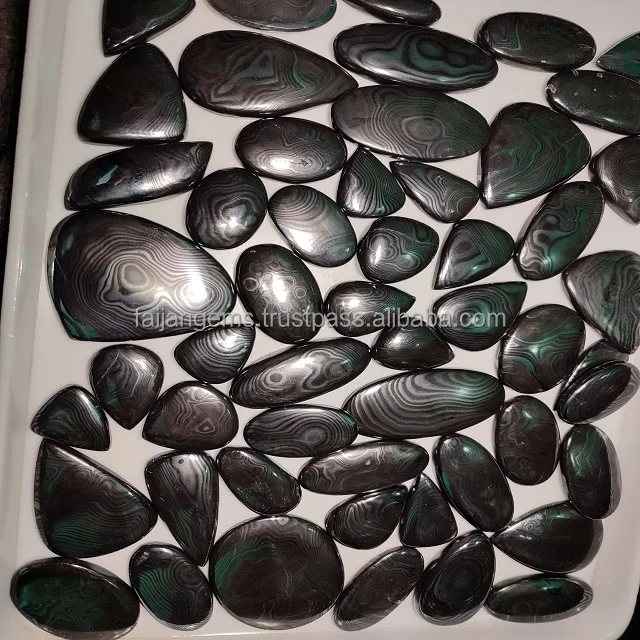 Натуральный Psilomelane кабошон драгоценный камень черный мерлинит ручной работы свободный для ювелирных изделий