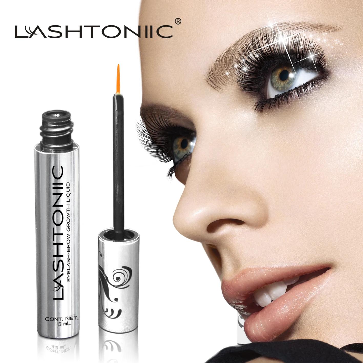 Hot sell LASHTONIIC EPM hair Lengthening,herbal eyelash eyebrows lotion