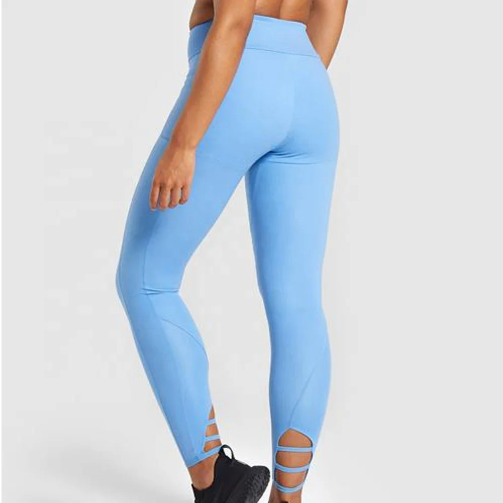 Wholesale Custom Logo Girls High Waisted Orange Seamless Activewear Tights Breathable Yoga Workout Leggings for Casual Women