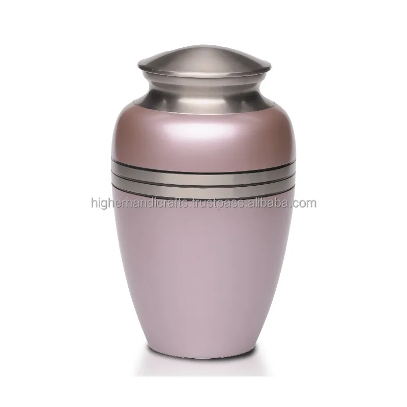 Elegant Purple Cremation Urn for Ashes Aluminium Adult Urns for Human Ashes Customized Sizes Wholesale Burial Funeral Supplies