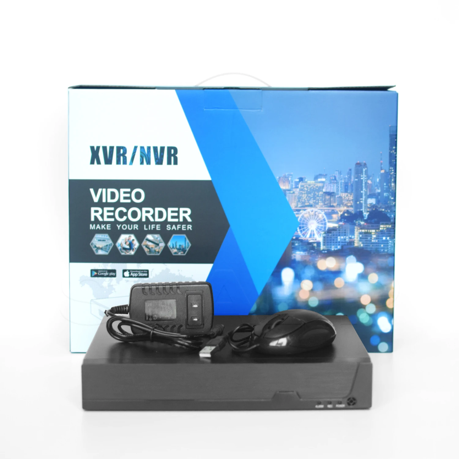 Высококачественный AHD DVR 5-в-1 цифровой видеомагнитофон с адаптером питания и винтовой упаковкой поддержкой мыши
