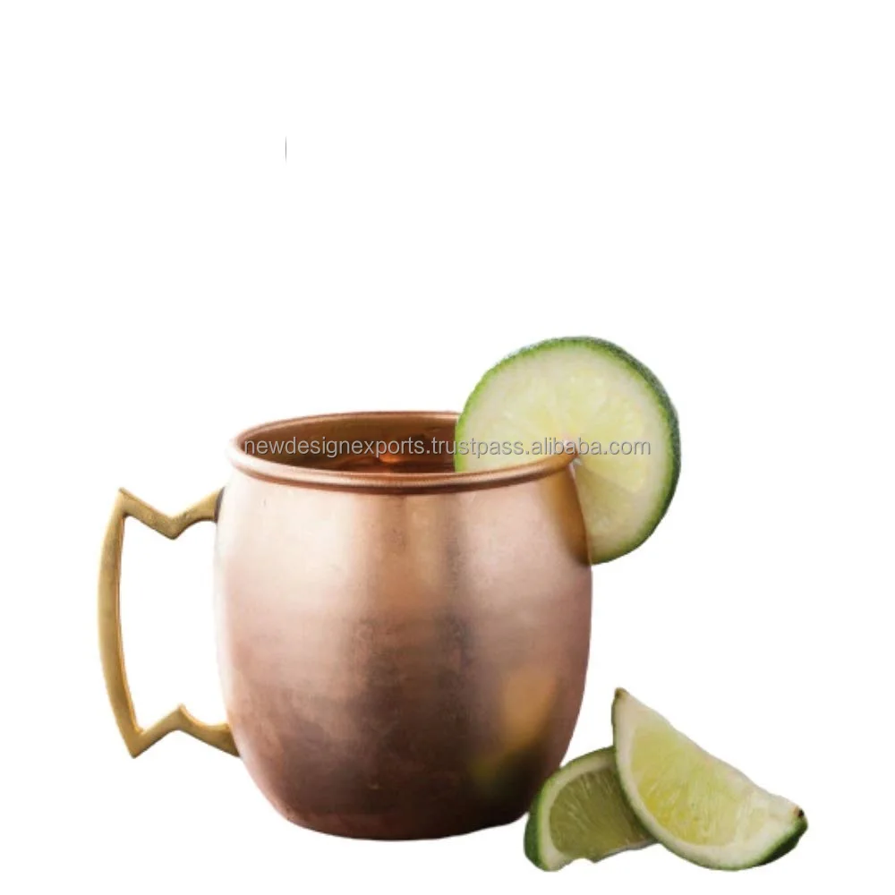 350 мл чистая Медная кружка для московских мулов с латунной ручкой в американском стиле популярный металлический бизнес-подарок