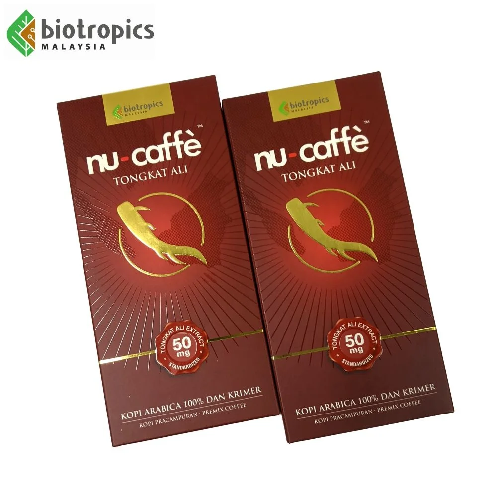 Новый малазийский растворимый кофе Nu-Caffe с 50 мг экстракта Tongkat Ali в каждом пакете для энергетики