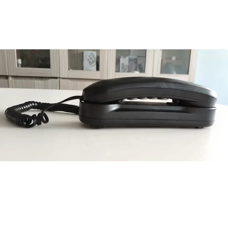 Trimline Wall Corded Phone Analog Hotel Telephone Set