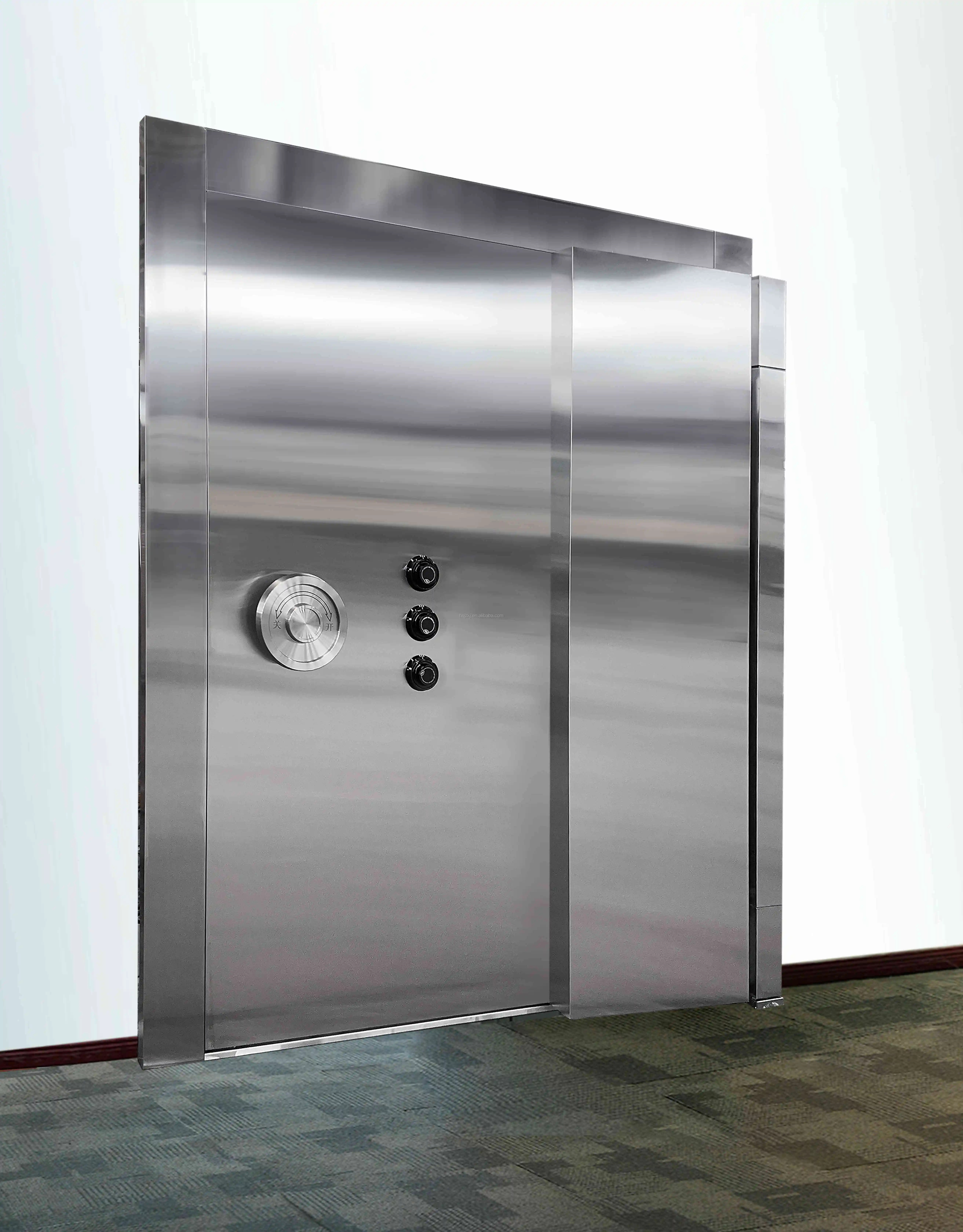 Stainless steel Vault Door with mechanical code lock system strong room door for bank vault security room