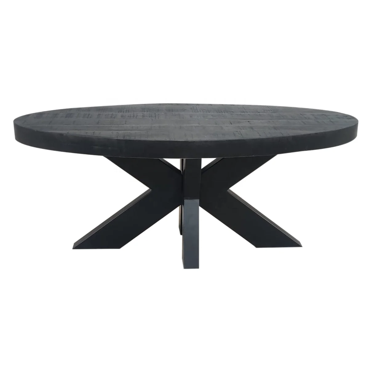 oval shape coffee table industrial style oval coffee table 2022 best oval coffee table mango wood and metal legs