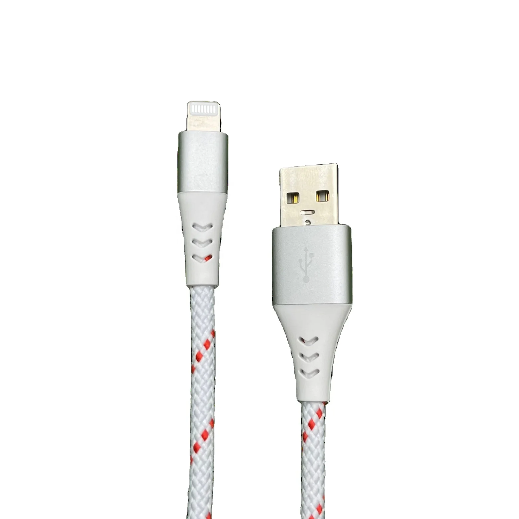 3ft 6ft 10ft Nylon Braided Metal Head Lightning Cable 2021 Trending Design Best Option for Buyers