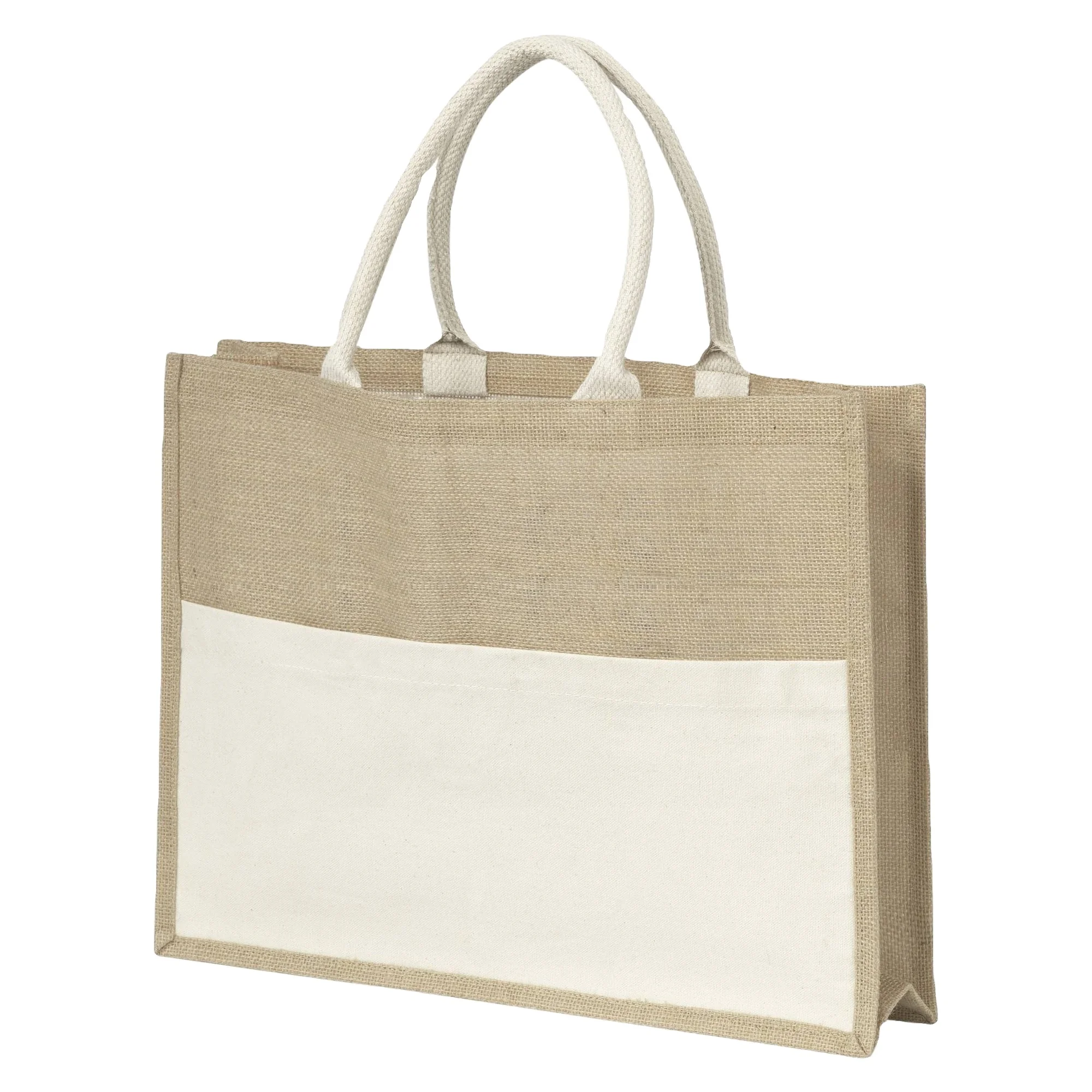 Fashion Design Eco-Friendly custom logo Burlap Market Reusable Grocery Bags Tote Jute Bag Rope Handle