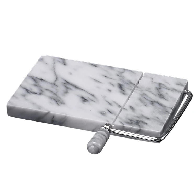 Natural White Marble Cheese Board Slicer