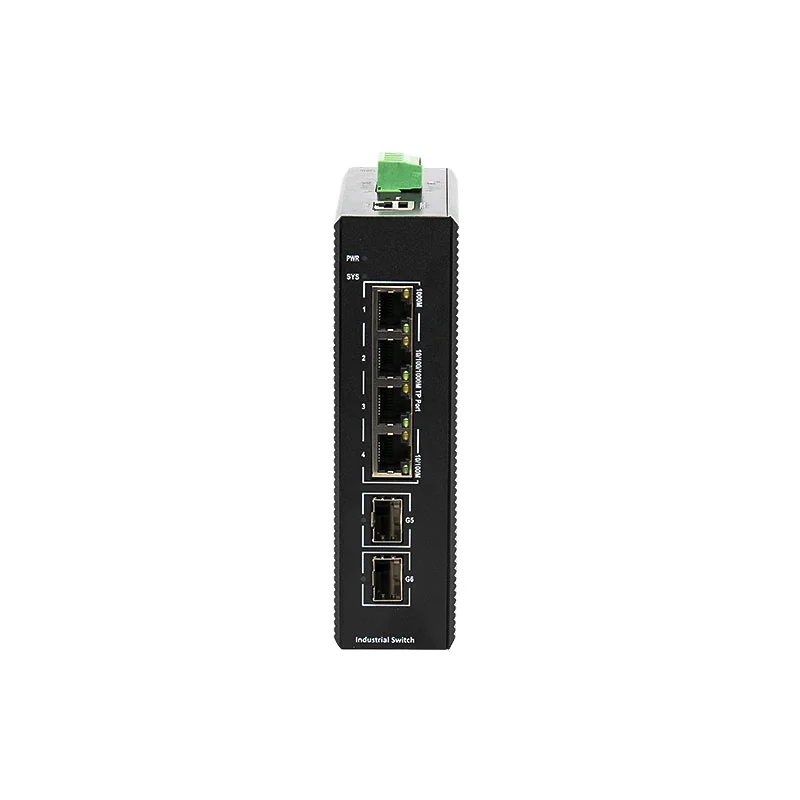 BDCOM IES200-V25-2S4P L2 +(Lite L3) 4-порт Gigabit PoE управляемый коммутатор для промышленного етернета 2-Порт uplink власть