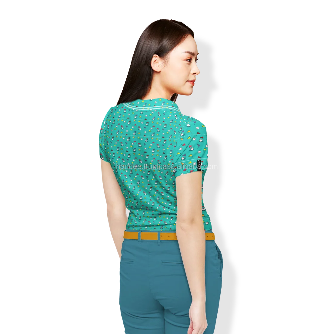 High End Quality Wholesale T-shirt OEM T-shirts For Women 100% Cotton Women Sports Apparel Golf Shirt Custom Cool Fabric Low MOQ