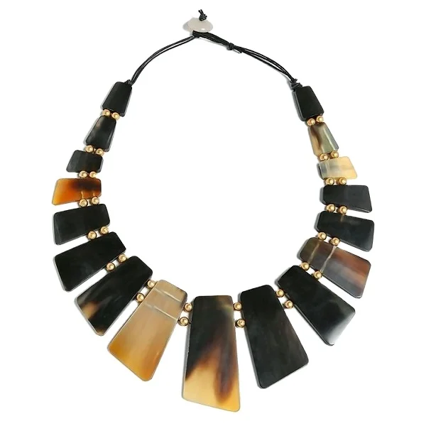 Global Exporter Widely Selling Optimum Quality Fashion Jewelry Buffalo Horn Necklace for Women at Wholesale Price from India