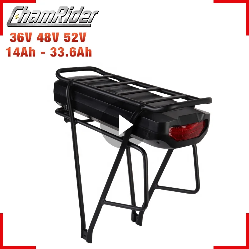 Chamrider SSE-078 литий-ионный аккумулятор 36/48/52v 20/24/30ah 27 5 дюймов 700C Электрический велосипед Автомобильный багажник для велосипеда фара электровелосипеда в