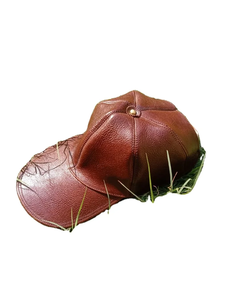 Wholesale price Handmade leather Baseball Hat Wide Brim Western Style out door sun shading Hat for Men & Women