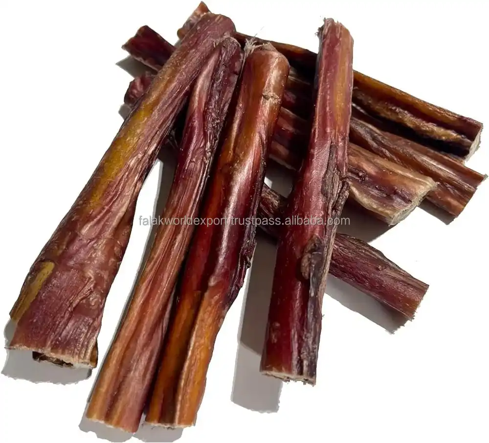 Hot selling dog chew high supper quality bully stick natural color For dog treat party From Falak World Export