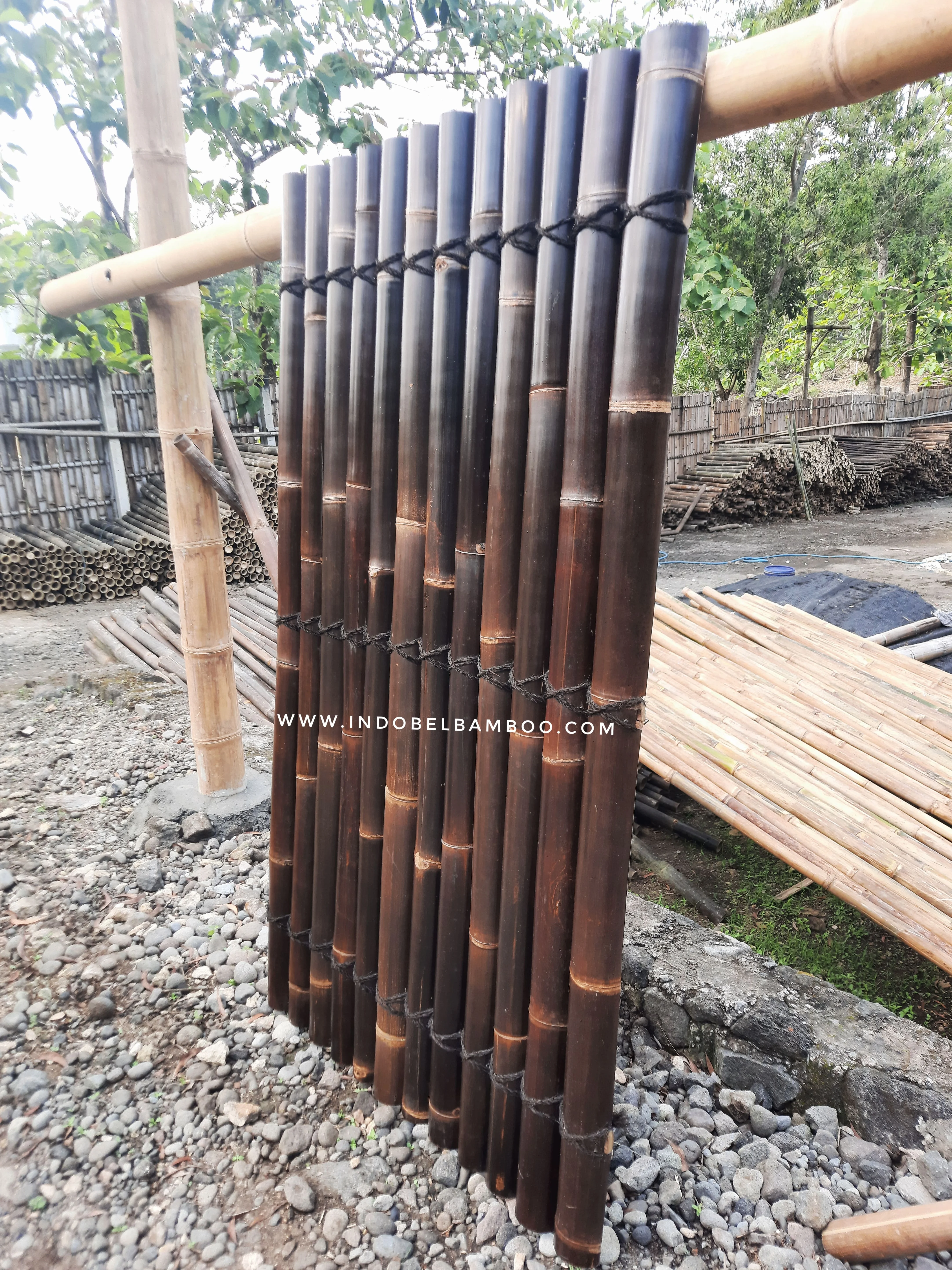 Wholesale High Quality Black Bamboo Half 180x100cm Factory Bamboo Fence