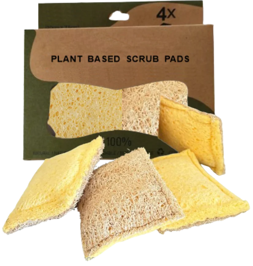 Compostable Biodegradable Washing Up Sustainable Plastic Free Natural Loofah loofa luffa lofa Eco Scourer Sponges