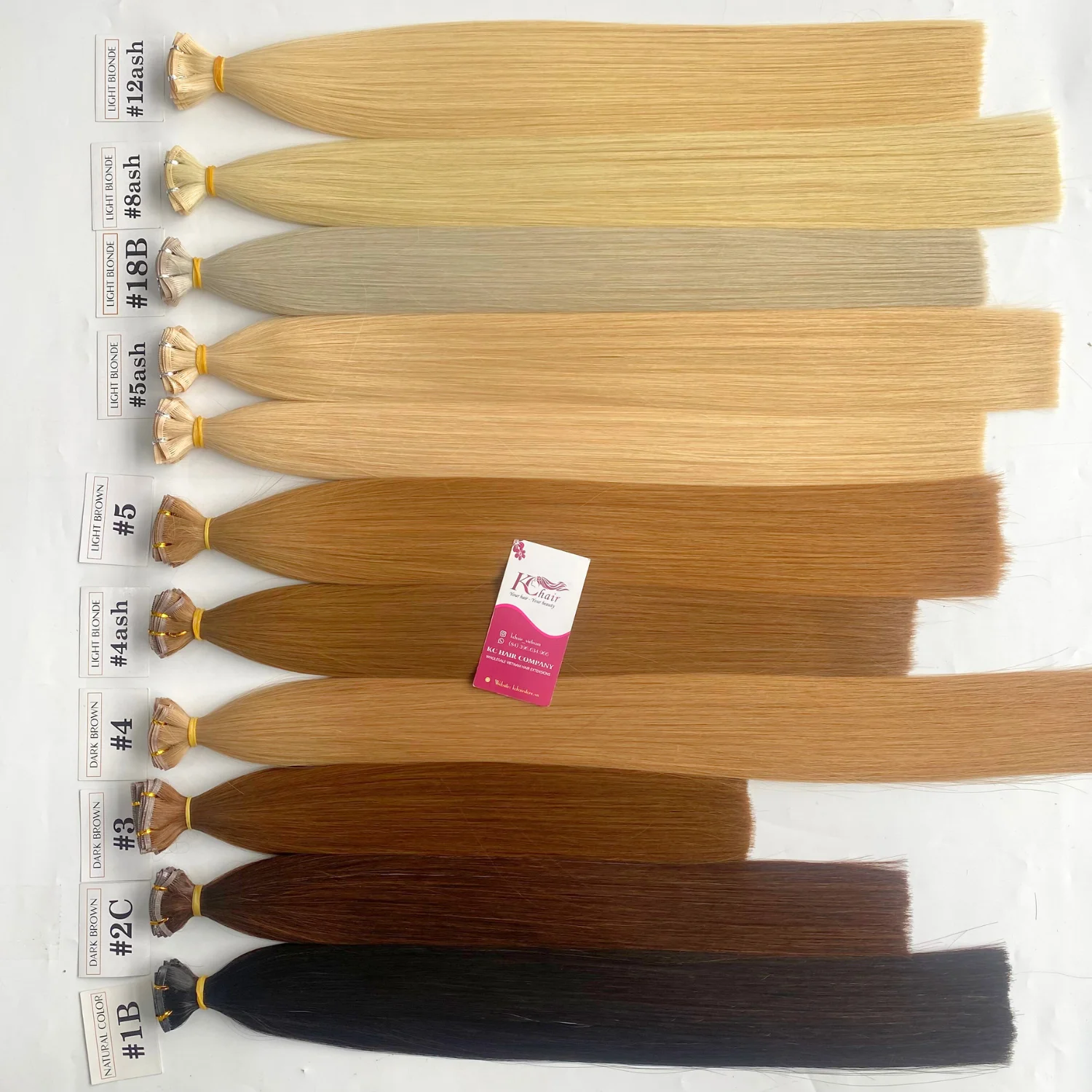 Russian Thin Invisible Genius Weft Hair Extensions Double Drawn Human Hair Raw Vietnamese