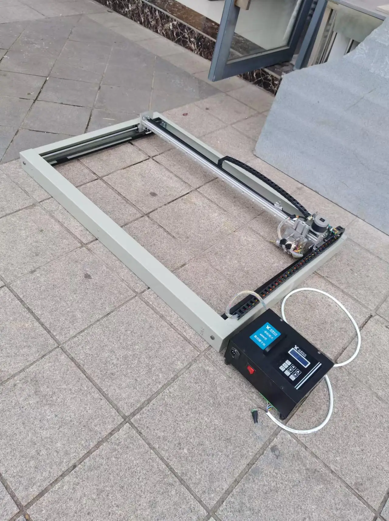 120CM*80CM CNC Router DIY Use Steel Laser Engraving Stone Graving Dog Tag Engraver Machine