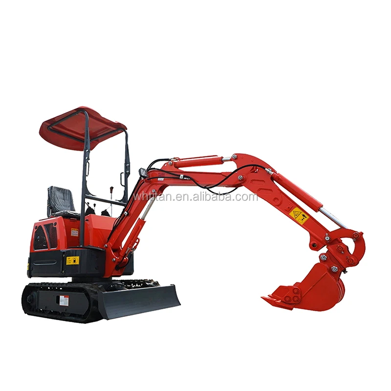 Mini Excavator 0.8 Ton 1 Ton 2 Ton Tracked Miniature Excavators Suitable for Family Personal Orchard