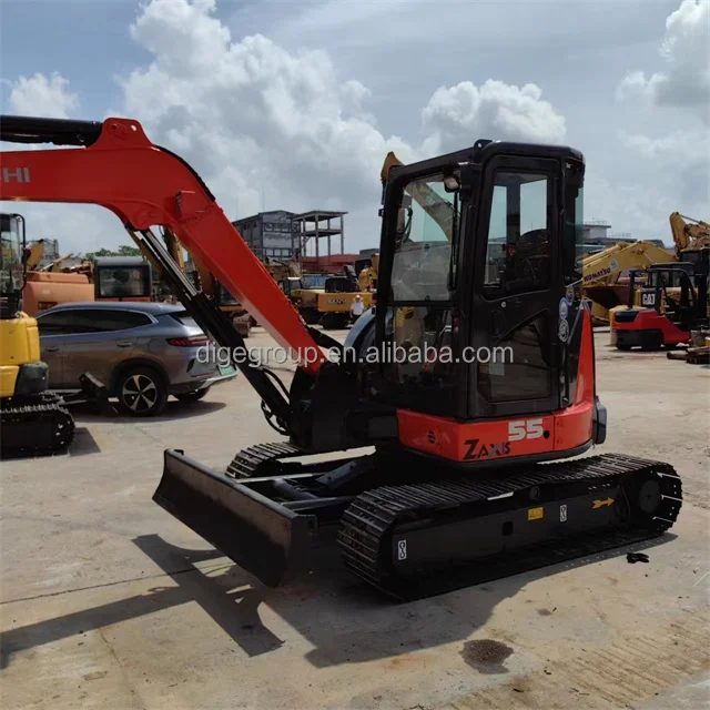 90% new excavator used Hitachi ZX55U excavator used machines sold at low prices
