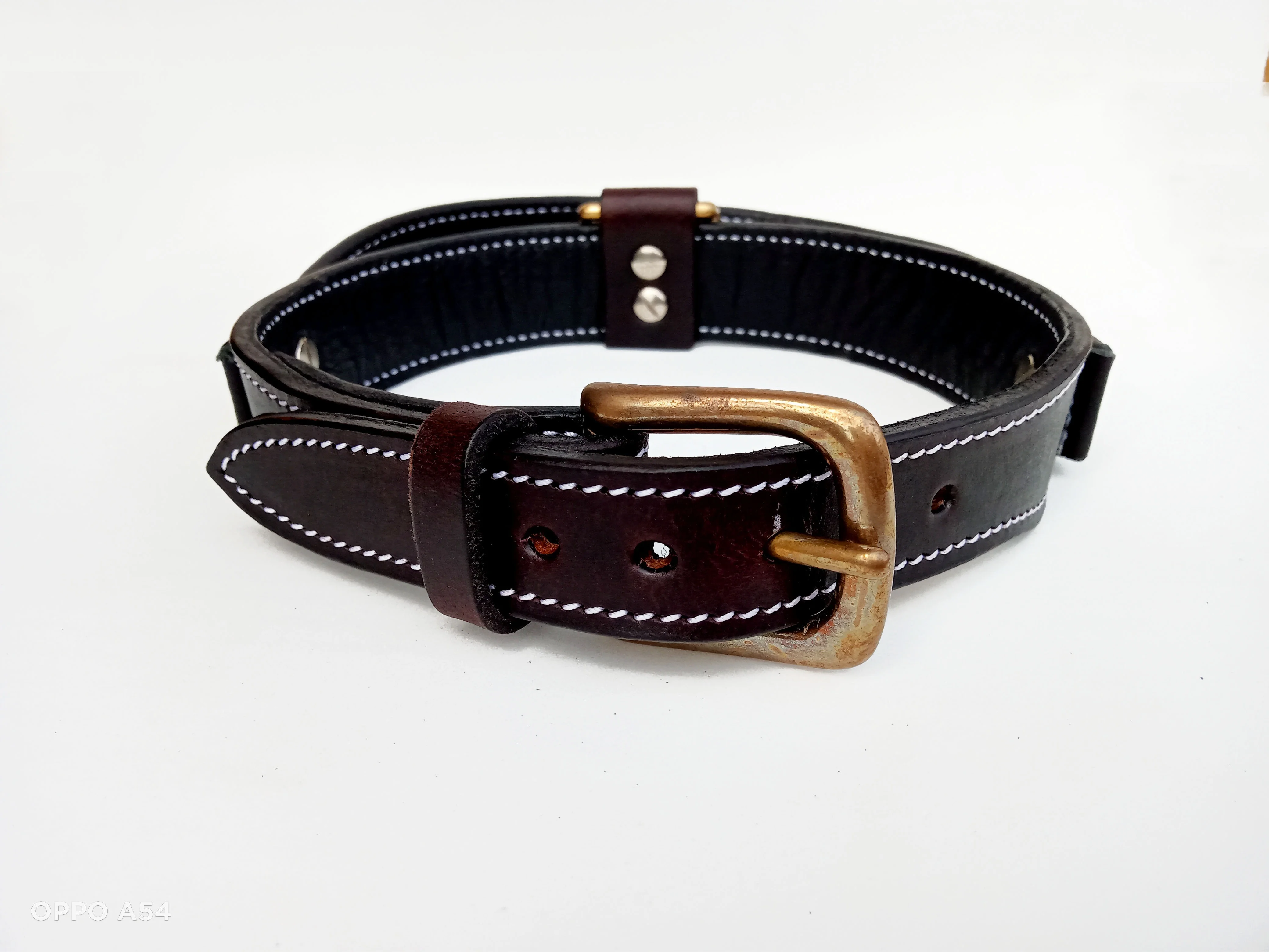 OEM & ODM VT LEATHER DOG COLLAR WITH HANDLE DURABLE HEAVY DUTY COMBAT TACTICAL DOG NECKBAND AT FACTORY PRICE