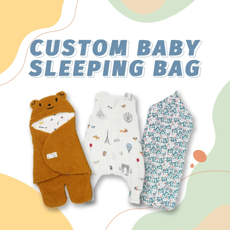 GDTEX Custom Bamboo fiber Baby sleep sack Double Way Zipper Two Layer Interlock 0-6M Baby Sleeping Bag