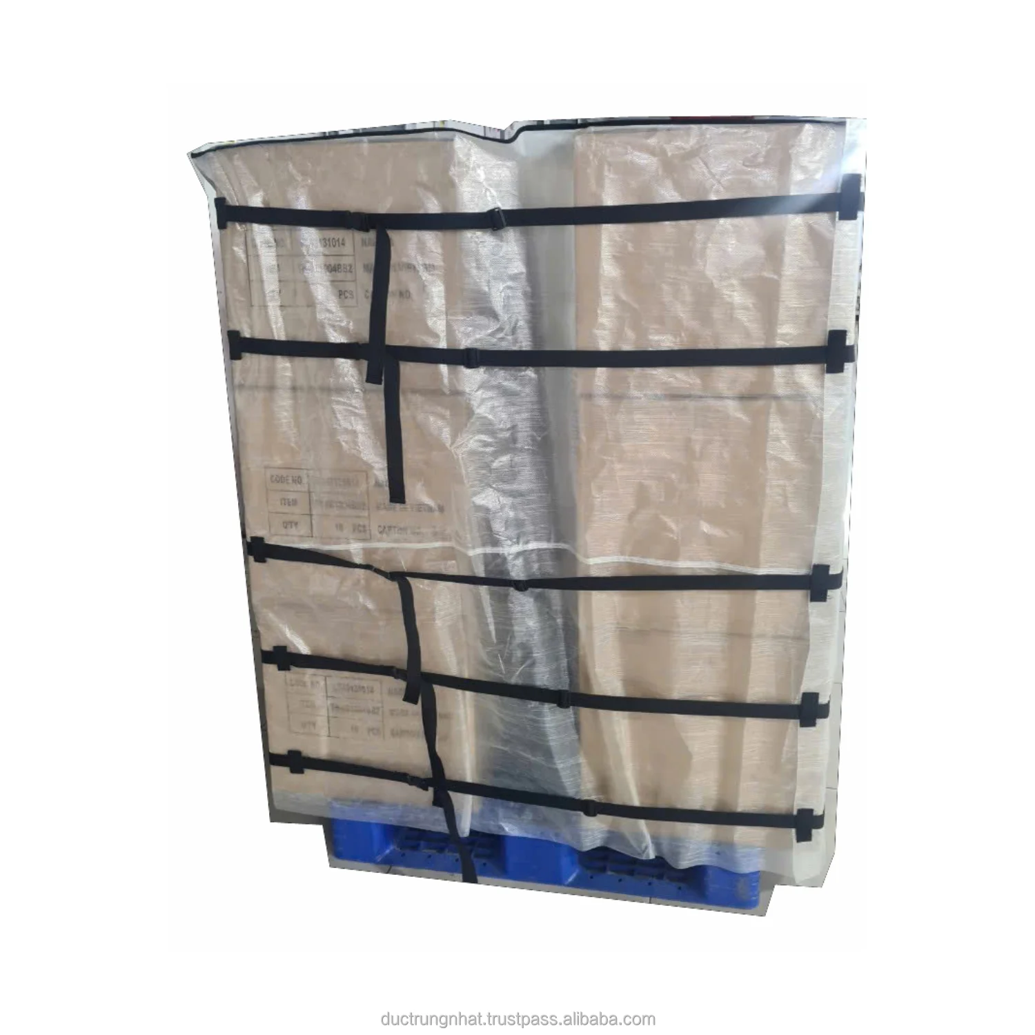 Best Quality Pallet Cover Bags Non Woven Fabric Mixed Plastic Pallet Cover Clear Plastic Top Cover Sheets Pallet Dust Bag