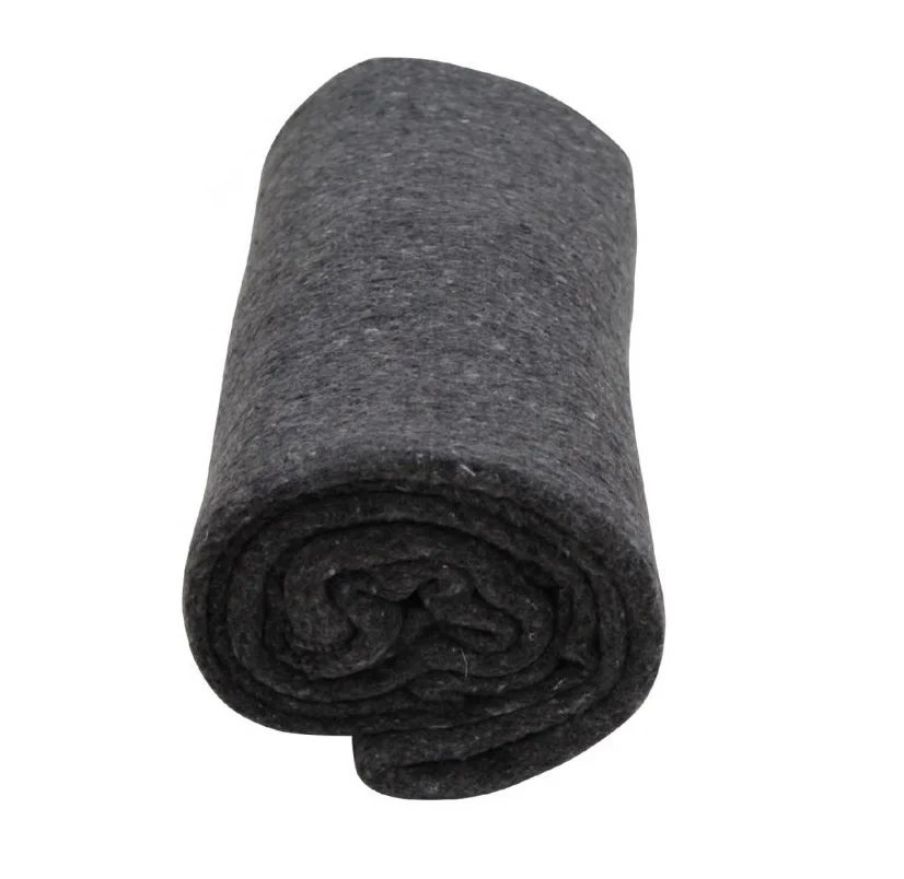 Бросить напольная натуральная волокно боксерки трусы для безопасности теплый легкий отдых хлопок космическое одеяло огнеупорные шерстяное