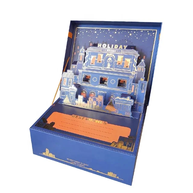 Cardboard manufacturers 3D paper gift box luxury packaging folding paper gift box