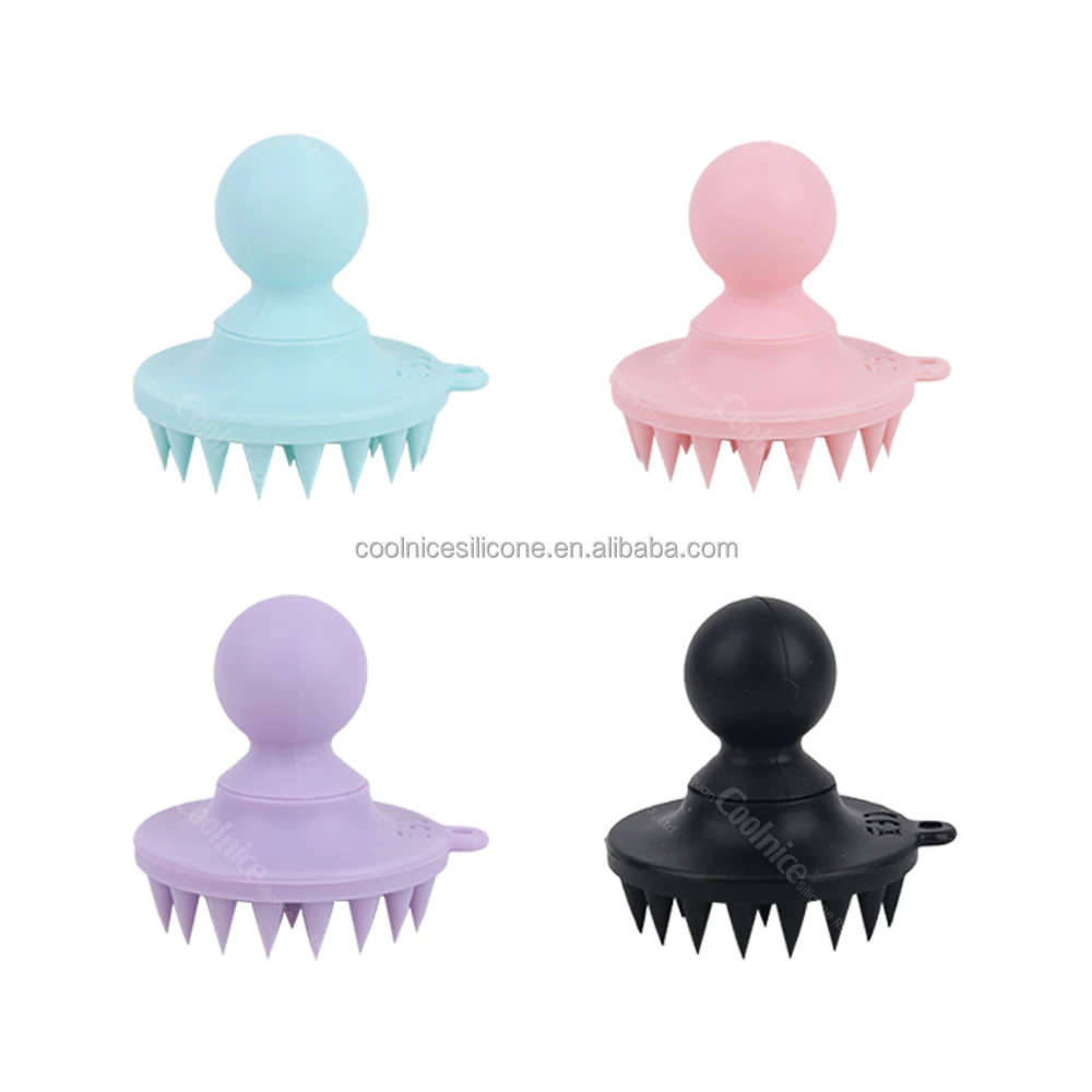 Shampoo Brush with Soft Silicone Bristles for Scalp Care&Hair Massaging Newest Design Silicone Hair Scalp Massager