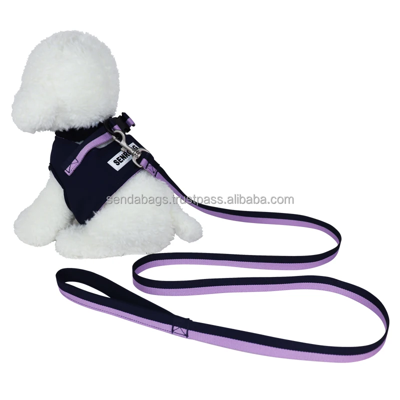 OEM Outdoor Hiking Stylish Comfortable Shock Absorption Mesh Padded Control Handle Safety Reflective Strap Pet Dog Harness