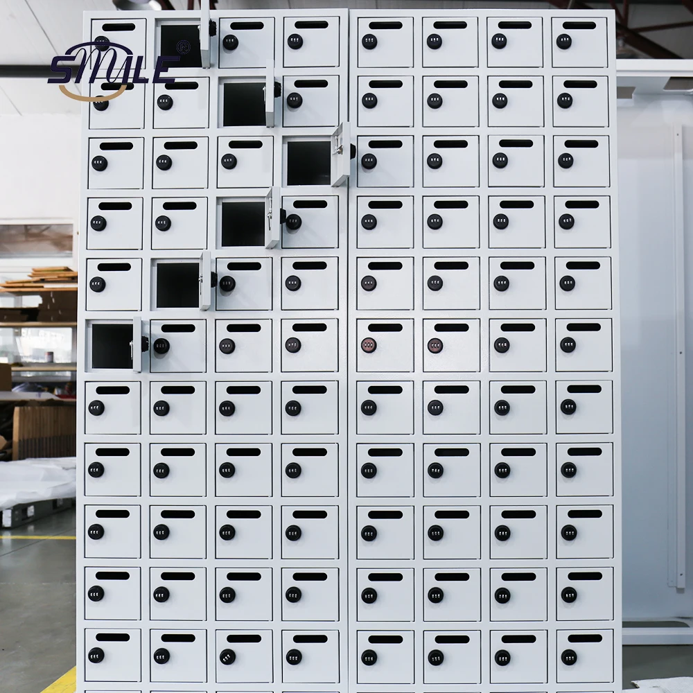 SMILETECH OEM/ODM Modern Metal Mailboxes China Steel Fabrication Residential Locking Cluster Mailbox for Sale