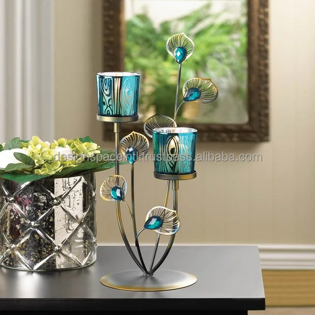 Most Stylish Metal Glass And Acrylic Candle Stand Holder with affordable price